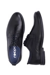 Półbuty Męskie Casual Skórzane Nikopol Czarne 1726