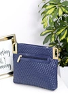 Damska Torebka Granatowa Pikowana Listonoszka