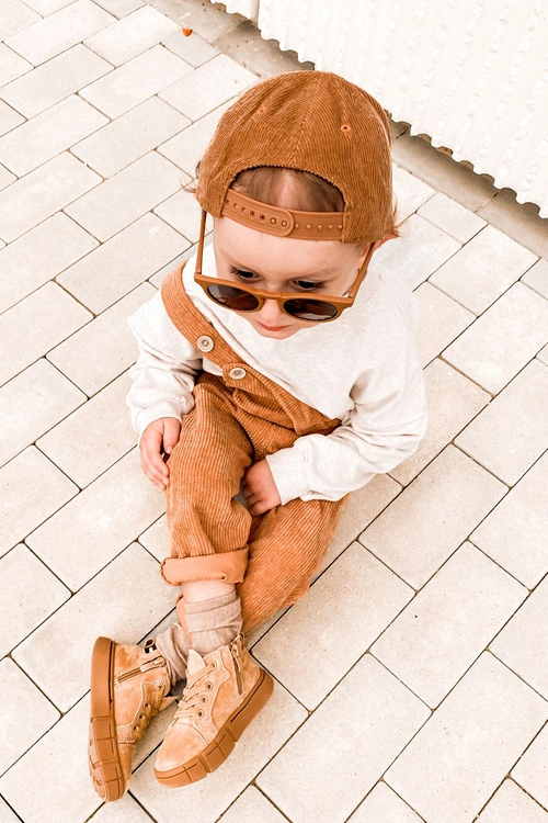 Dziecięce Wysokie Trampki Na Suwak Camel Boone