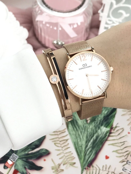 Damski Zegarek Giorgio & Dario Rene Różowe Złoto