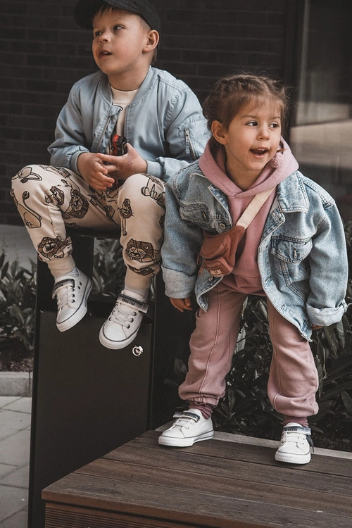 Dziecięce Niskie Trampki BIG STAR JJ374070 Białe