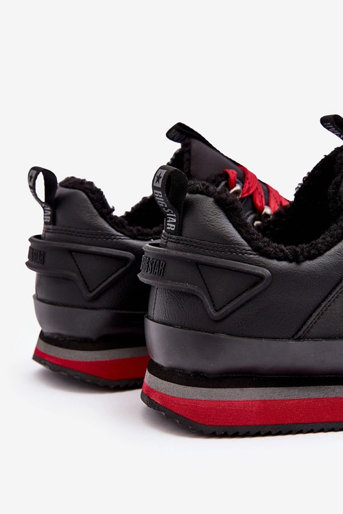 Męskie Buty Sportowe Ocieplane Czarne Big Star MM174111