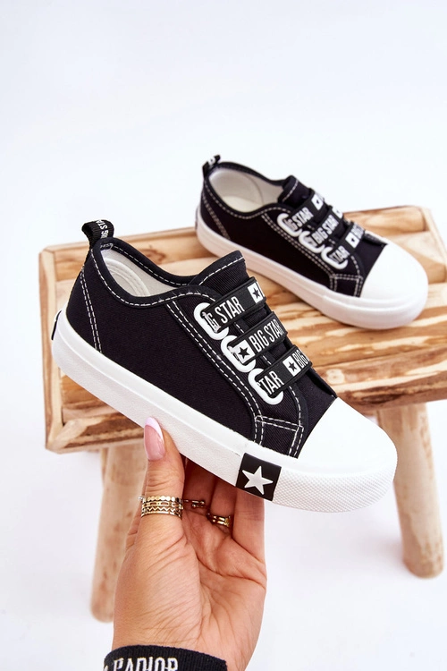 Dziecięce Trampki Wsuwane Big Star LL374006 Czarne