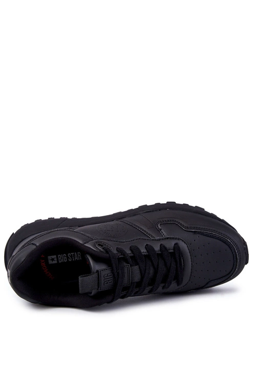 Męskie Klasyczne Buty Sportowe Memory Foam Big Star KK174232 Czarne