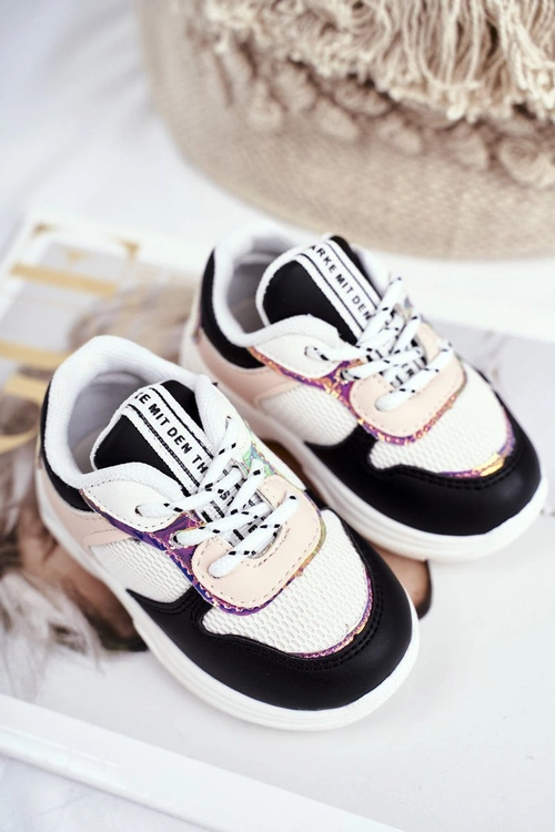 Obuwie Sportowe Dziecięce Biało-Czarne Matylda