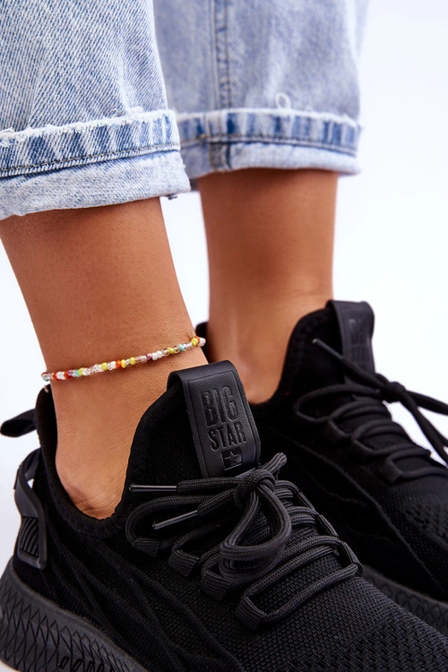 Damskie Wsuwane Sneakersy Big Star LL274711 Czarne
