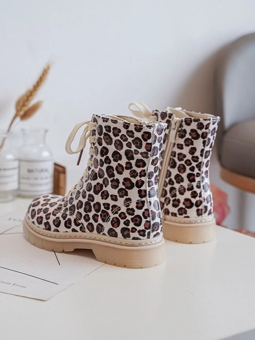 Ocieplane Botki Dziecięce Na Suwak Beżowo-Brązowe Dolida