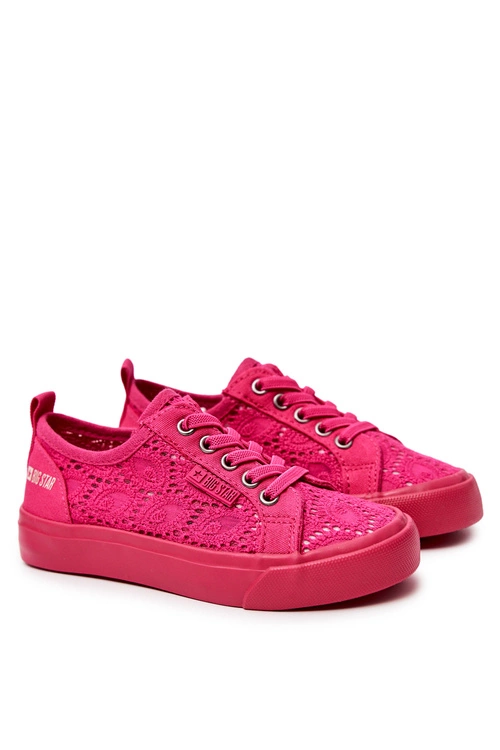 Trampki Ażurowe Big Star JJ374007 Różowe
