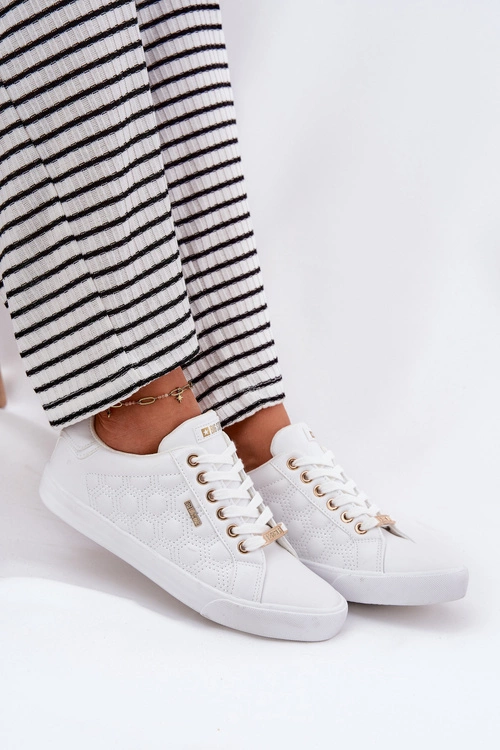 Trampki Damskie Z Eko Skóry Big Star RR274322 Białe