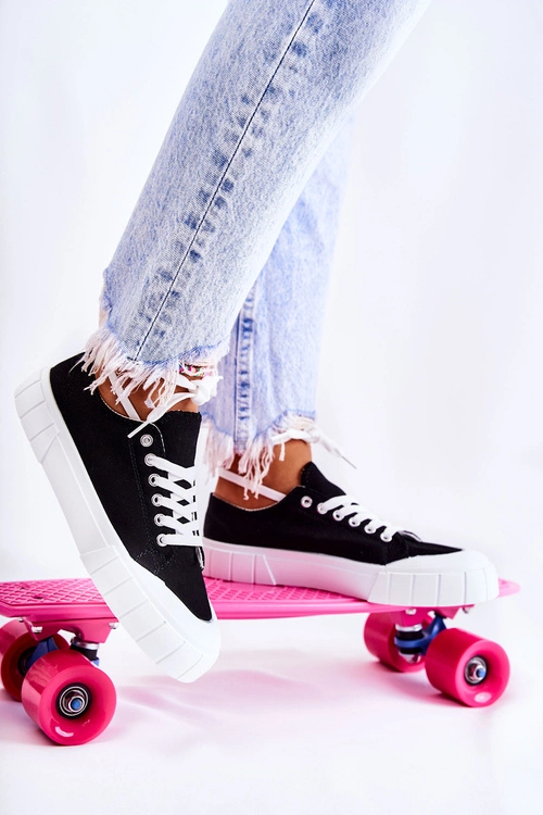 Wspieraj WOŚP Damskie Czarne Trampki Comes