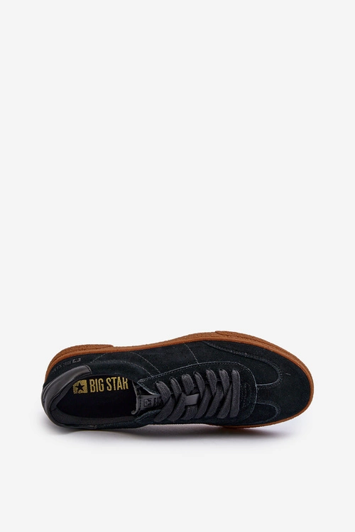 Trampki Męskie Zamszowe Big Star NN174187 Czarne