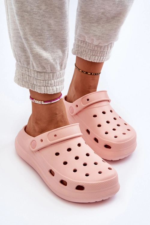 Damskie Piankowe Klapki Różowe Ilariana