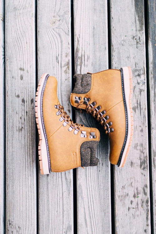 Męskie Botki Trapery Big Star Camel EE174402