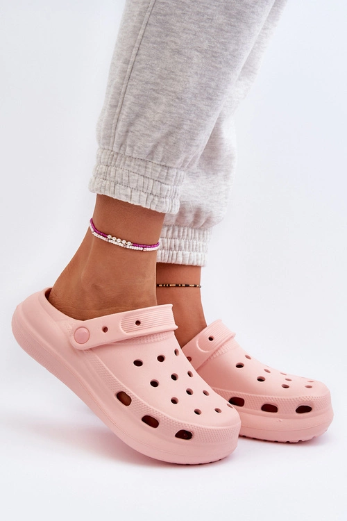 Damskie Piankowe Klapki Różowe Ilariana