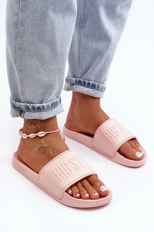 Damskie Piankowe Klapki Big Star MM274718 Różowe