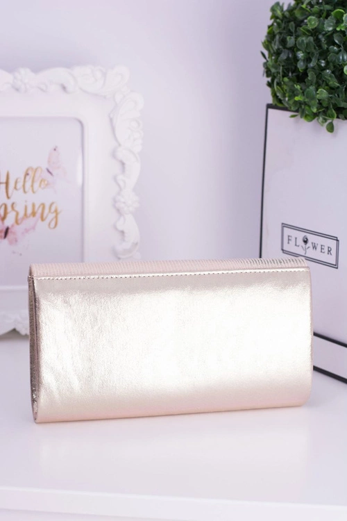 Złota Kopertówka Złoty Łańcuch Zatrzask Kłódka