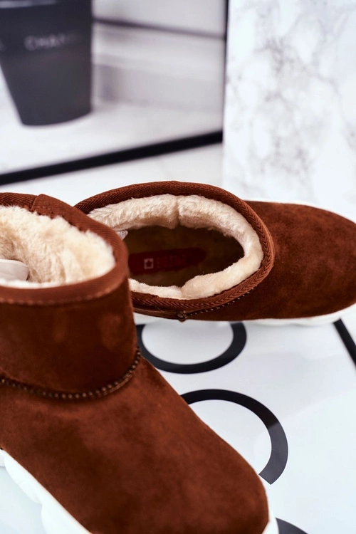 Dziecięce Botki Big Star Śniegowce Camel GG374086