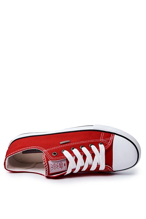 Męskie Klasyczne Trampki Cross Jeans JJ1R4002C Czerwone