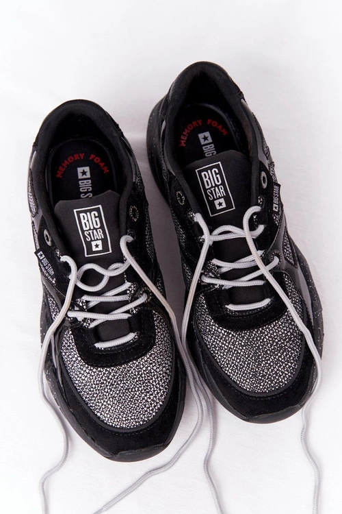 Damskie Sportowe Buty Memory Foam Big Star HH274325 Czarne