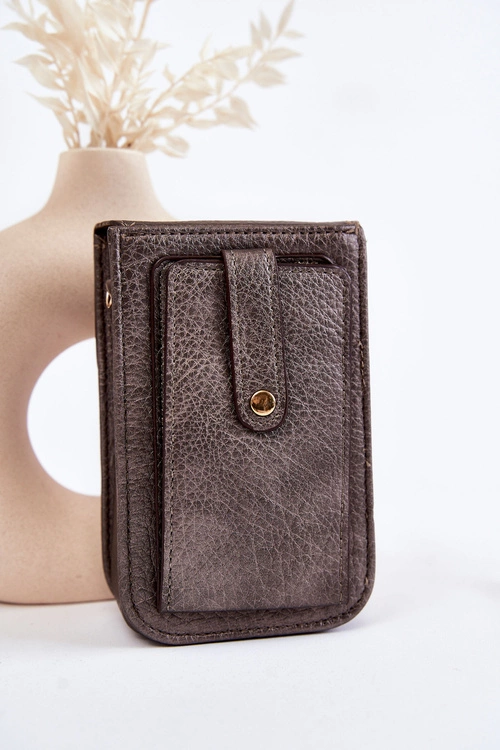 Mała Torebka Z Ozdobą Grafitowa Neliss