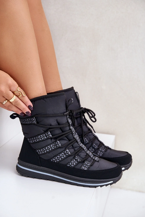 Śniegowce Damskie Progress PROGJ-20-02 Czarne