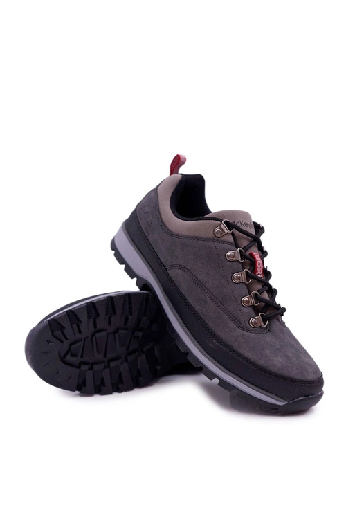 Męskie Buty Trekkingowe Szare Savian