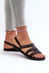 Płaskie Sandały Damskie 83516 Ipanema Style Sandal Fem Czarne