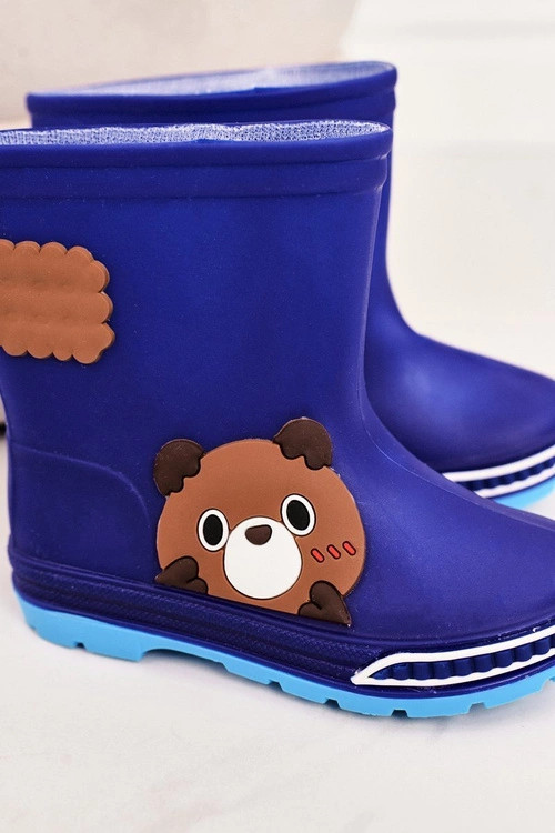 Dziecięce Kalosze Z Misiem Granatowe