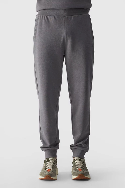Męskie Spodnie Dresowe Joggery 4FWMM00TTROM0942-25S Szare