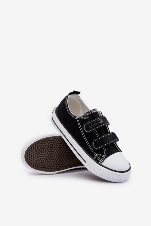 Trampki Dziecięce Na Rzepy Big Star OO374008 Czarne