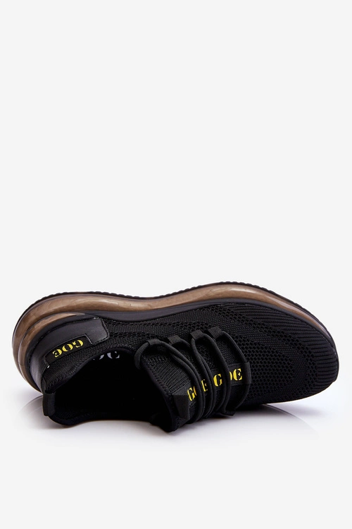 Wsuwane Męskie Buty Sportowe GOE LL1N4024 Czarne