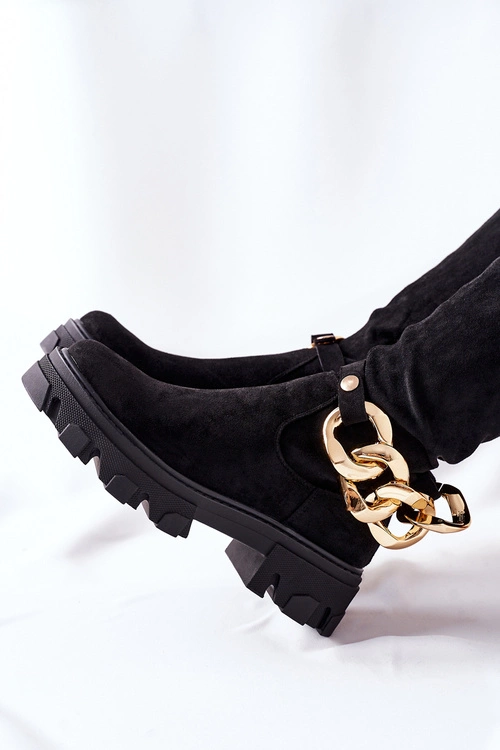 Zamszowe Kozaki Za Kolano Czarne Auckland