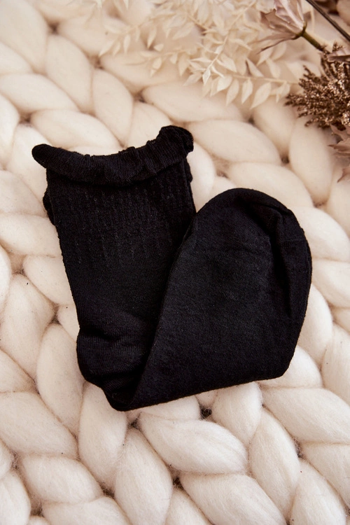 Damskie Gładkie Skarpety Z Falbanką 5-Pak Multikolor