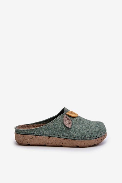 Kapcie Damskie Filcowe Inblu ED000013 Zielone