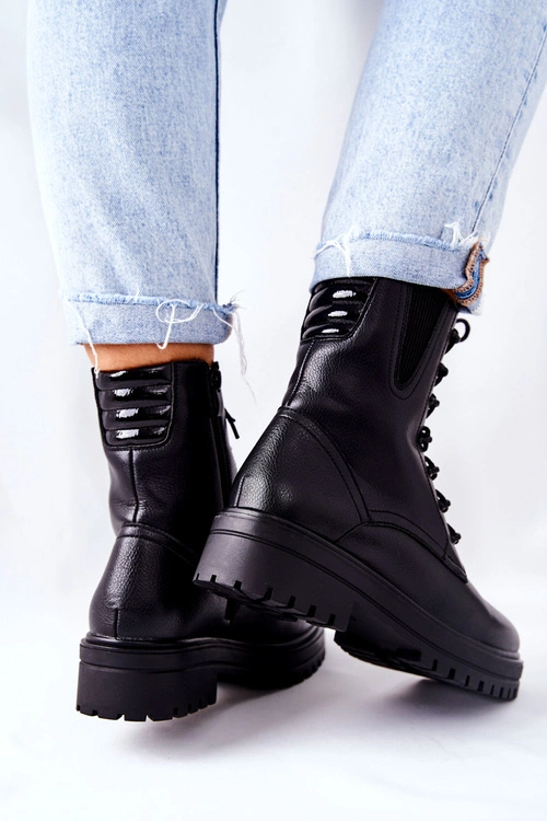 Botki Workery Ocieplane Sergio Leone Czarne TR756