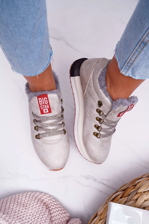 Damskie Sportowe Obuwie Big Star Beżowe EE274732