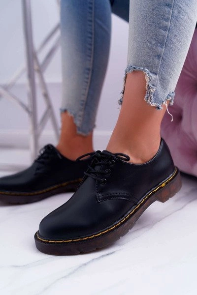 Damskie Półbuty Czarne Martin