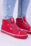 Big Star Ocieplane Czerwone Damskie Tenisówki BB274003