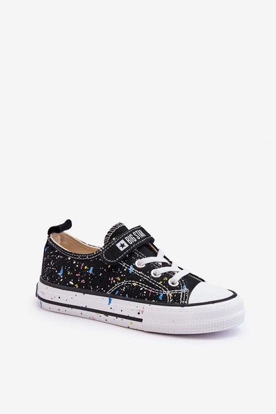 Dziecięce Trampki Na Rzep Big Star LL374063 Czarne