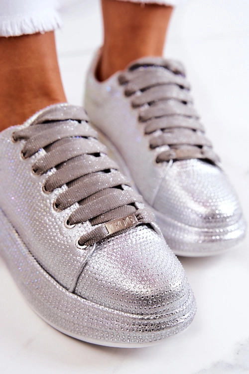 Sneakersy Buty Sportowe Dżety GOE JJ2N4048 Srebrne