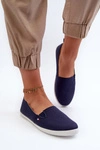 Tenisówki Trampki Slip-On Damskie Granatowe Adrancia