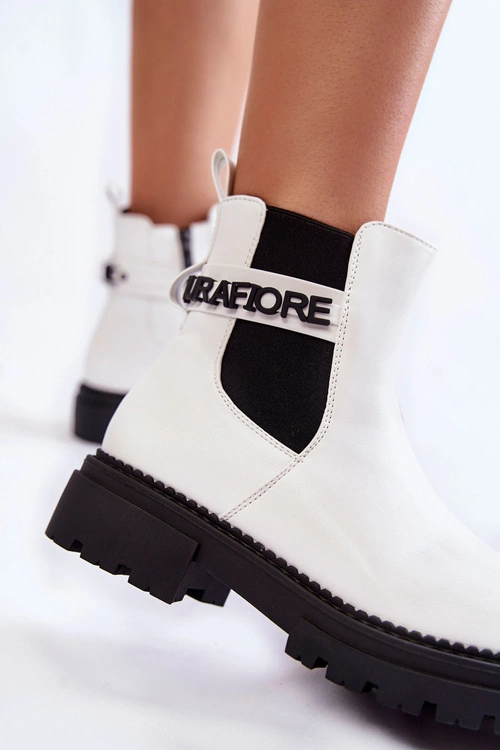 Damskie Botki La.Fi 250005W-PU Białe