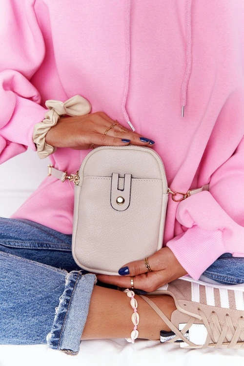 Mała Saszetka Damska Na Pas Amsterdam Beżowa