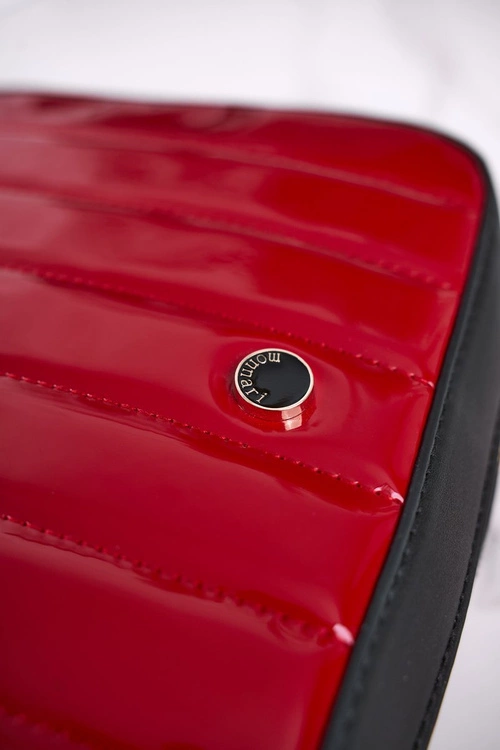 Torebka Listonoszka MONNARI BAG4220-M20 Lakierowana Czerwona