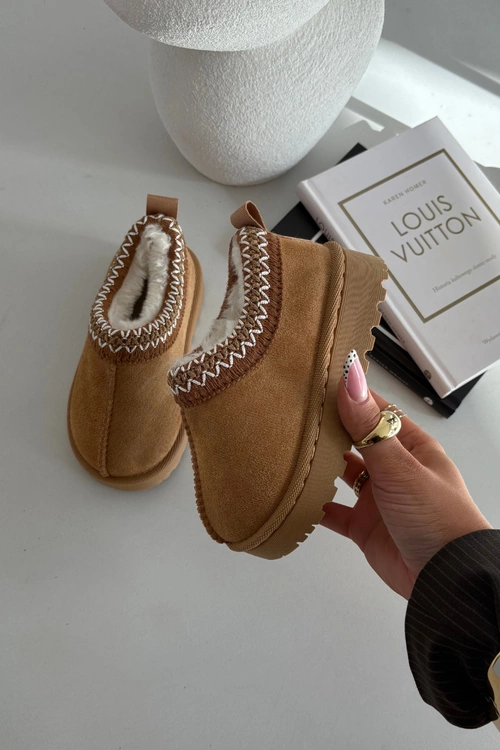 Śniegowce Dziecięce Z Haftem Camel Prina