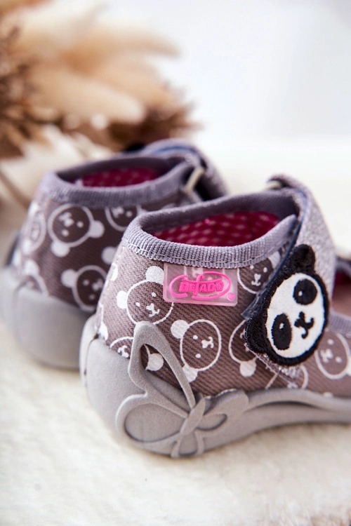 Sandałki Befado Na Rzep 342P031 Szare