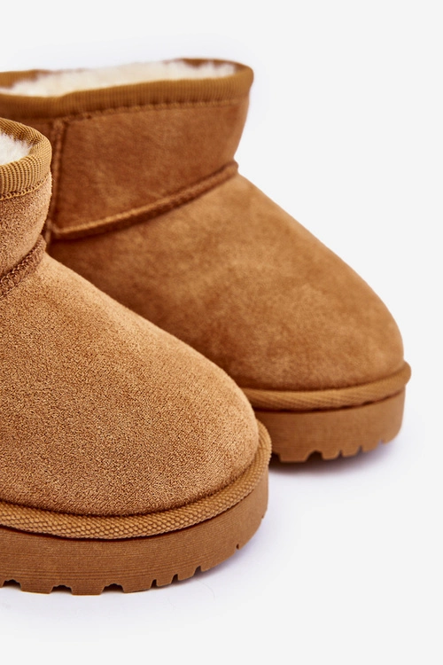 Śniegowce Botki Ocieplane Dziecięce Camel Leonora