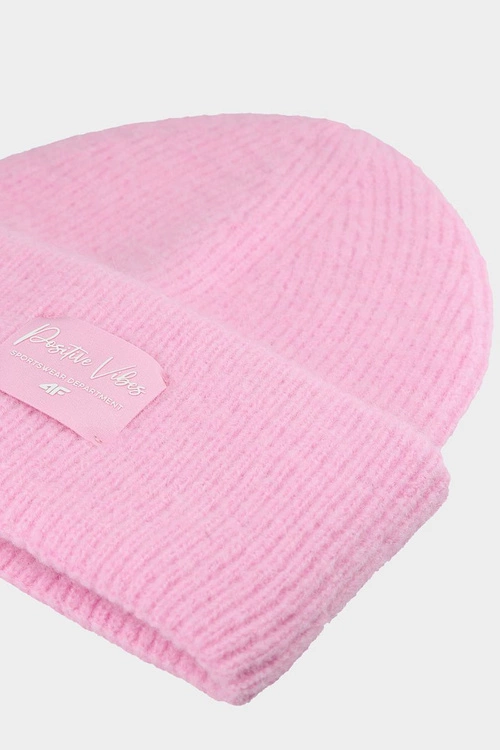Dziewczęca Czapka Zimowa 4F 4FJWAW24ACAPF415-54S Różowa