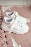 Obuwie Sportowe Dziecięce Na Rzep Białe Ilonka