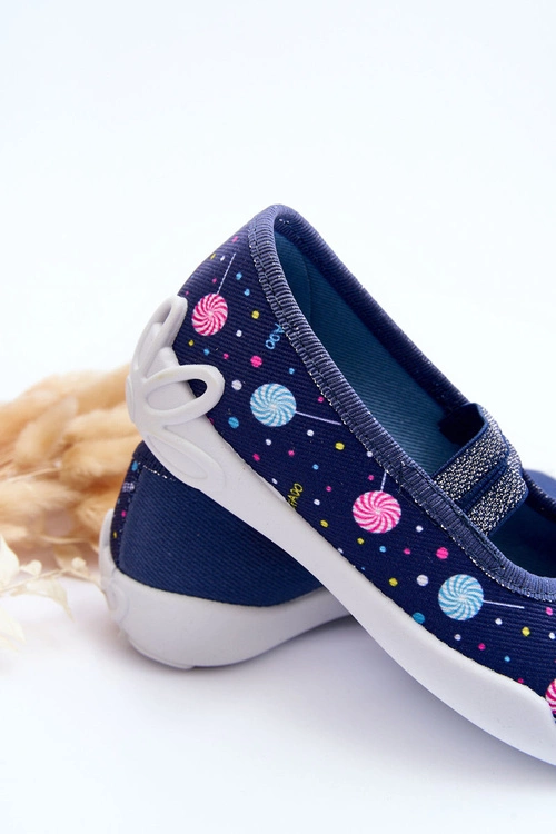 Papcie Baleriny Befado 116X316 Granatowe